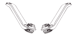 1212 Coppia bracci sospensione anteriore