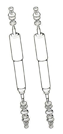 1213 Coppia ammortizzatori anteriori
