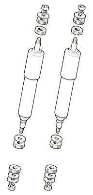 1214 Coppia ammortizzatori posteriori