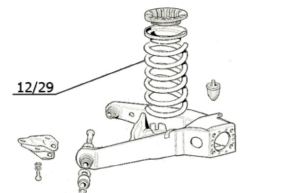 Molla sospensione posteriore
