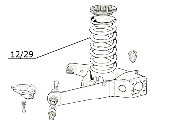 Molla sospensione posteriore