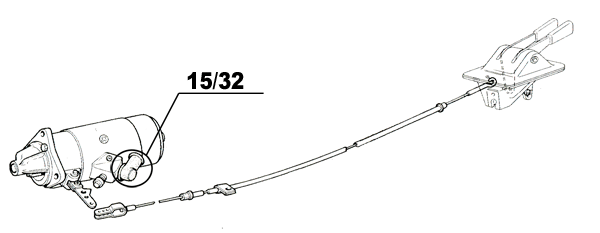 1532 Cappuccio cavo motorino avviamento