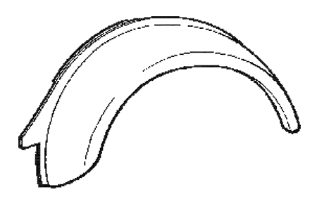 Passaruota posteriore destro 500DFLR