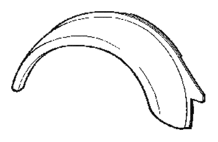 Passaruota posteriore sinistro 500DFLR