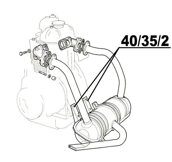 Staffa inferiore marmitta 500FL