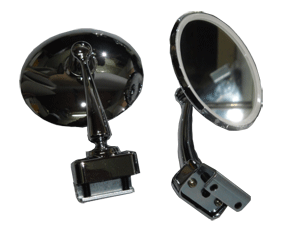 4066 Specchio esterno a morsetto cromato rotondo