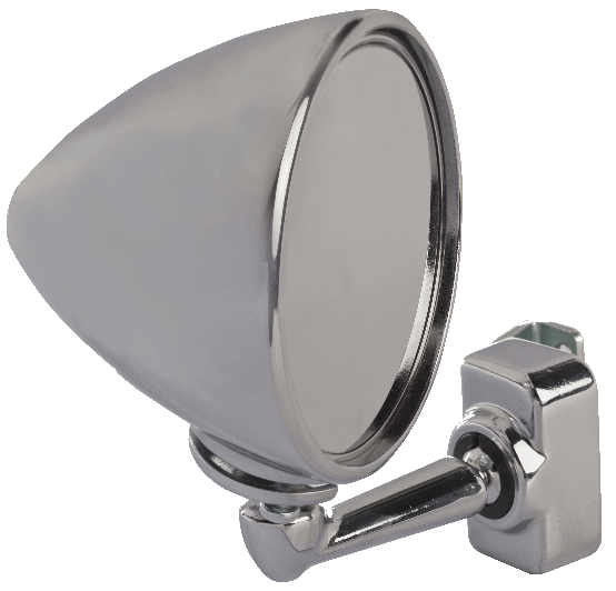 Specchio esterno cromato a morsetto a goccia