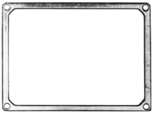 4069 Cornice targa posteriore inox