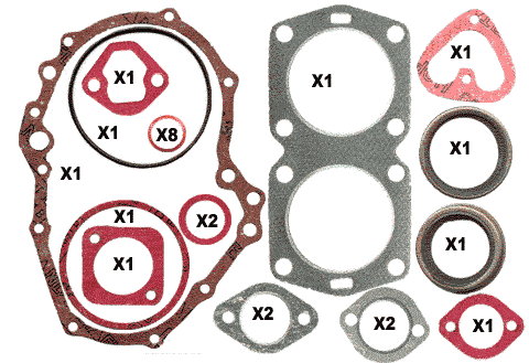 Serie guarnizioni motore 500R
