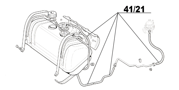 4121 Tubo benzina senza piombo
