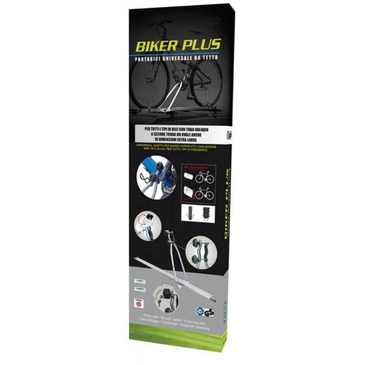 502100_03 Portabici da tetto Biker Plus