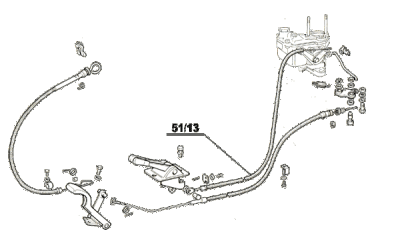 5113 Corda aria al carburatore 500DFL