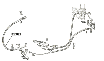 51161 Corda acceleratore a mano 500FLR
