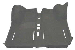 Tappeto preformato in moquette nero