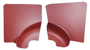 60411 Coppia pannelli posteriori 500 FR rossi