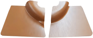 6042 Coppia pannelli posteriori 500 FR ocra