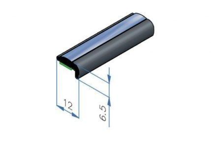 Graffio Stop nero - Salvaporta adesivo