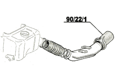 900221 Tubo posteriore riscaldamento in juta