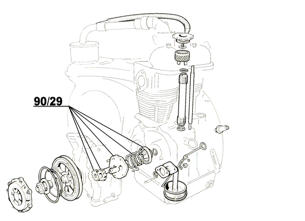 9029 Pompa olio 500FL