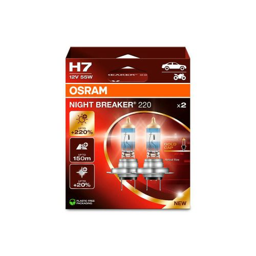 O64210NB2202HB-C-01 Coppia lampade 12V Night Breaker 220 - H7 - 55W