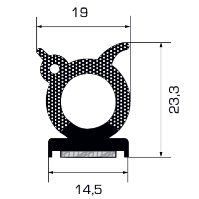 Guarnizione con biadesivo