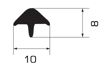 621707211Q Profilo sigillo per guarnizione vetri 62.1707.119L e 62.2028.219K