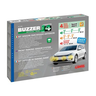 74498-C-01 Buzzer F4, kit 4 sensori parcheggio anteriori, 12V