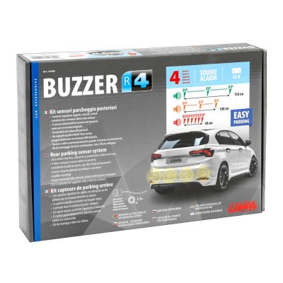 74499-C-01 Buzzer R4, kit 4 sensori parcheggio posteriori, 12V