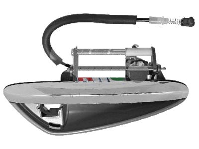 80_569 MANIGLIA PORTA ESTERNA ANTERIORE DESTRA PREDISPOSTA PER LA VERNICIATURA