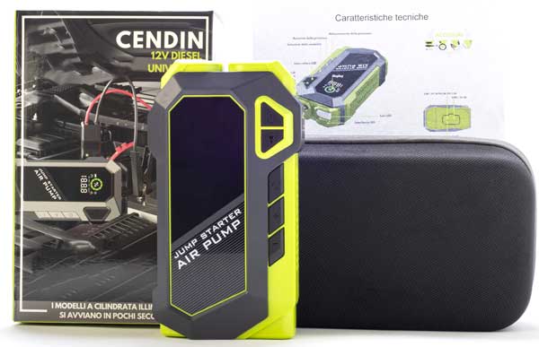 cendin3236 AVVIATORE DI EMERGENZA BATTERIA PER AUTO 4 IN 1-20.000mAh