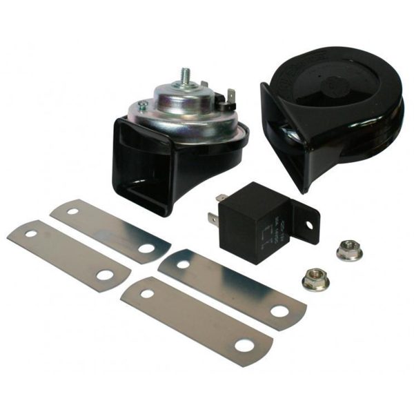 121012 COPPIA AVVISATORI ACUSTICI ELETTROMAGNETICI A CHIOCCIOLA