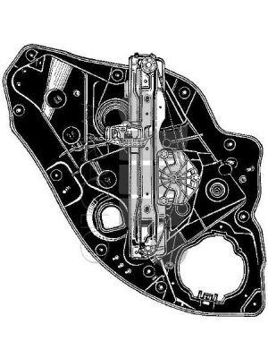 30_1280 PANNELLO CON MECCANISMO ALZACRISTALLO POSTERIORE SINISTRO GIULIETTA