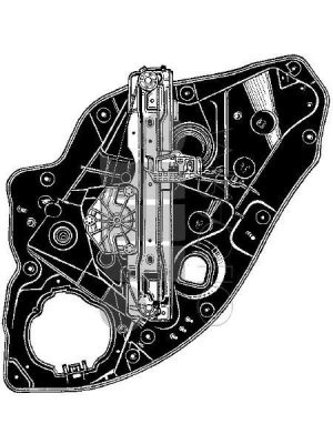 30_1280 PANNELLO CON MECCANISMO ALZACRISTALLO POSTERIORE DESTRO GIULIETTA