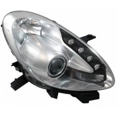 50553071 PROIETTORE DESTRO H7-H1 CON MOTORE ELETTRICO A LED PARABOLA CROMATA GIULIETTA